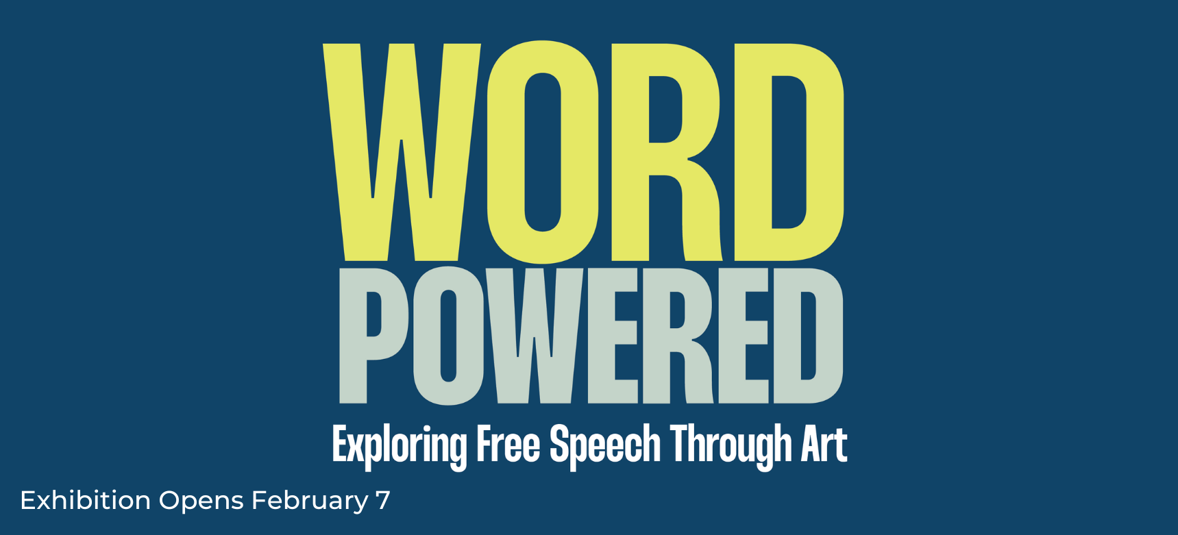 Word Powered Exhibition Banner